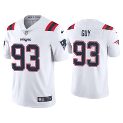 Men's New England Patriots #93 Lawrence Guy 2020 White Vapor Untouchable Limited Stitched NFL Jersey 