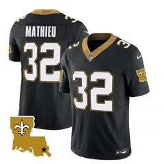 Men's New Orleans Saints #32 Tyrann Mathieu Black 2023 F.U.S.E. 1987 Legacy Vapor Stitched Jersey 