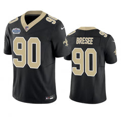 Men's New Orleans Saints #90 Bryan Bresee Black 2023 F.U.S.E. With Prem1ere Patch Vapor Untouchable Limited Stitched Football Jersey 