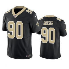 Men's New Orleans Saints #90 Bryan Bresee Black 2023 F.U.S.E. Vapor Untouchable Limited Stitched Jersey 