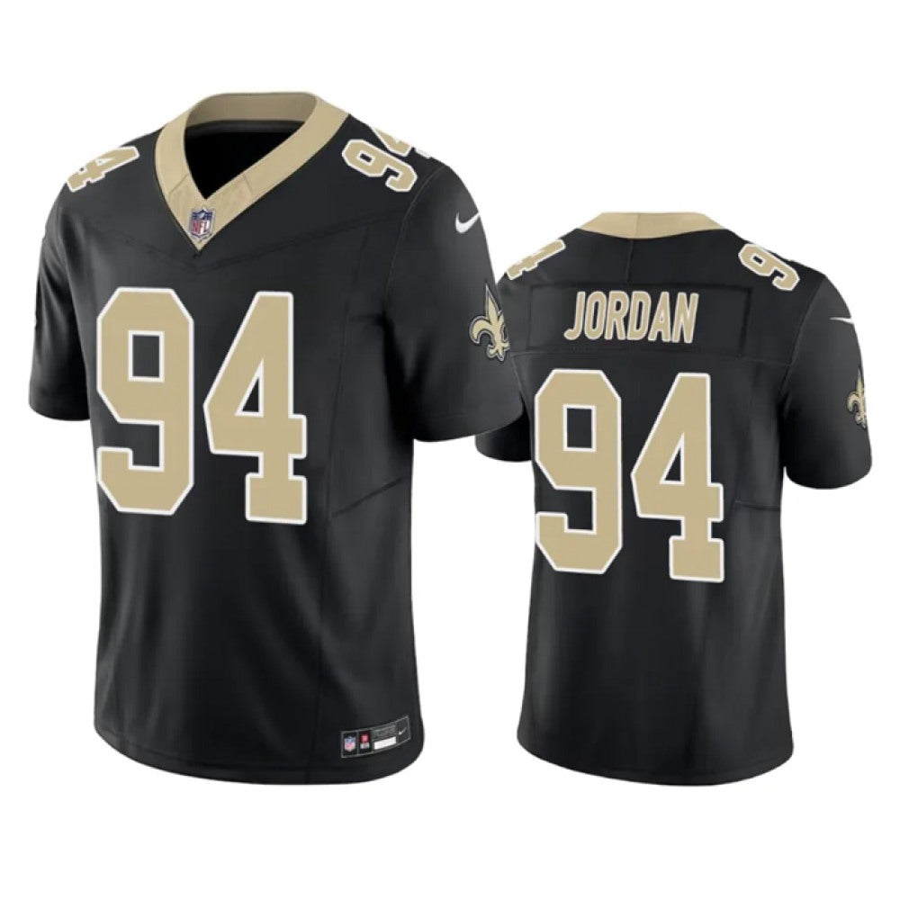 Men's New Orleans Saints #94 Cameron Jordan Black 2023 F.U.S.E. Vapor Untouchable Limited Stitched Jersey 