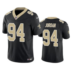 Men's New Orleans Saints #94 Cameron Jordan Black 2023 F.U.S.E. Vapor Untouchable Limited Stitched Jersey 