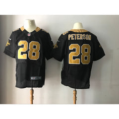 Men's New Orleans Saints #28 Adrian Peterson Black 2017 Elite Stitched NFL Jersey 