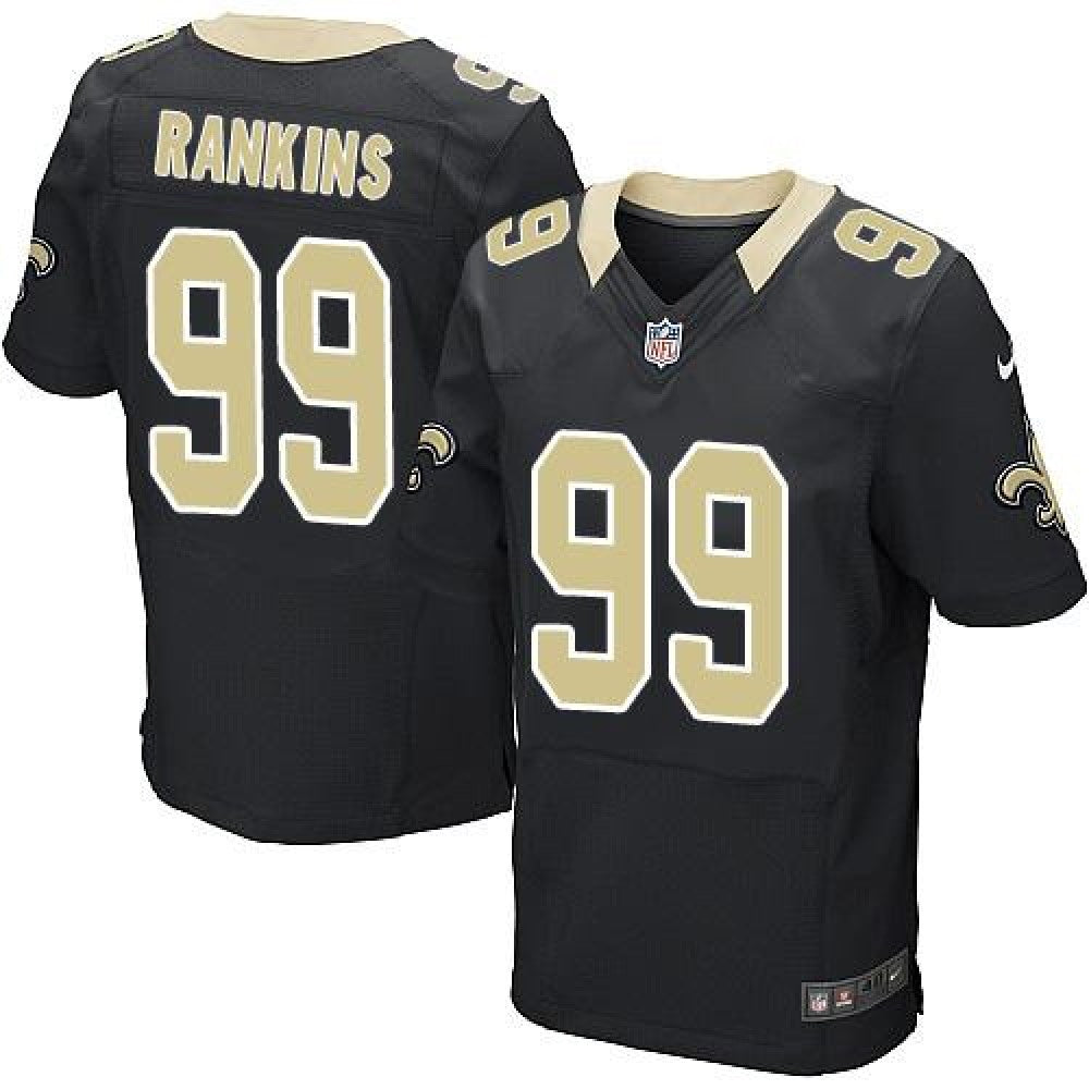 Saints #99 Sheldon Rankins Black Team Color Men's Stitched NFL Elite Jersey 