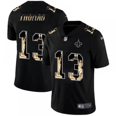 Men's New Orleans Saints #13 Michael Thomas 2019 Black Statue of Liberty Limited Stitched NFL Jersey 
