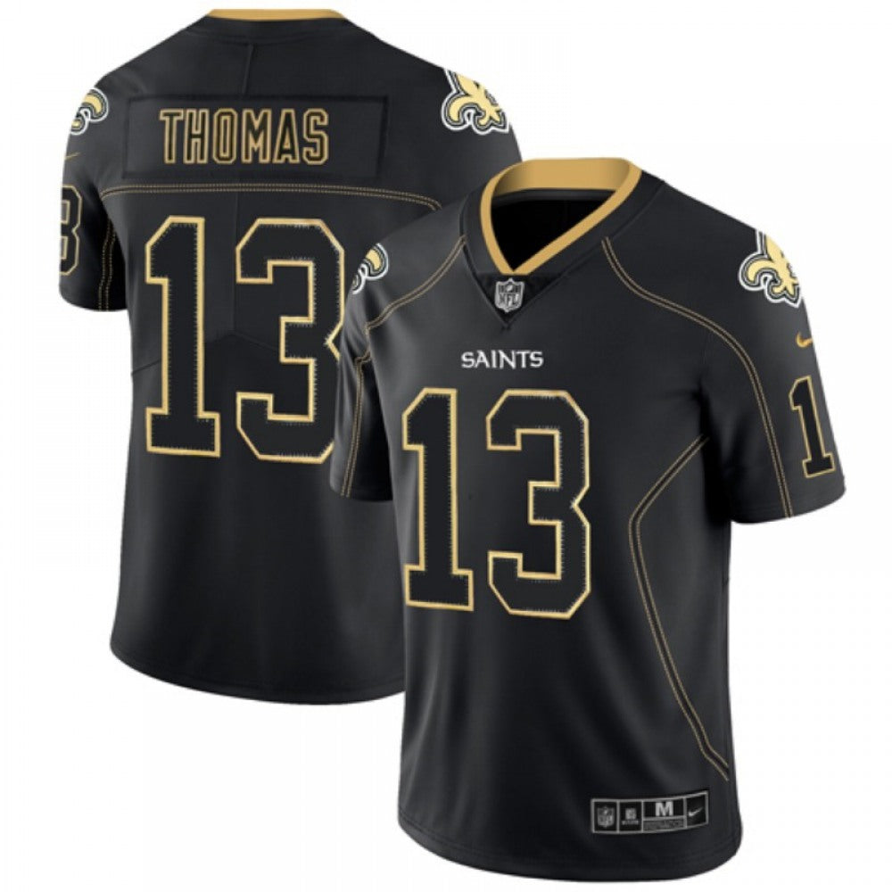 Men's New Orleans Saints #13 Michael Thomas Lights Out Black Color Rush Limited Stitched NFL Jersey 