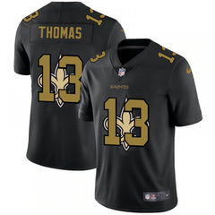 Men's New Orleans Saints #13 Michael Thomas 2020 Black Shadow Logo Limited Stitched Jersey 