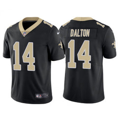 Men's New Orleans Saints #14 Andy Dalton Black Vapor Limited Stitched Jersey 