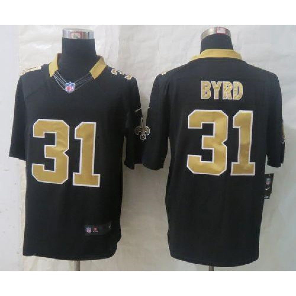 Saints #31 Jairus Byrd Black Team Color Men's Stitched NFL Limited Jersey 