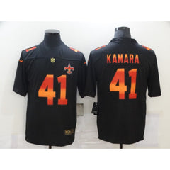 Men's New Orleans Saints #41 Alvin Kamara 2020 Black Fashion Limited Stitched Jersey 