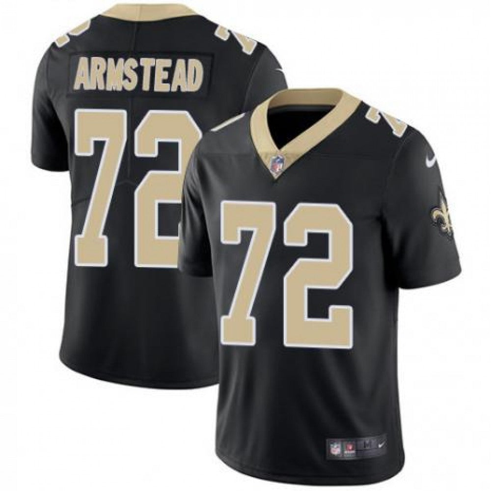 Men's New Orleans Saints #72 Terron Armstead Black Vapor Untouchable Limited Stitched NFL Jersey 
