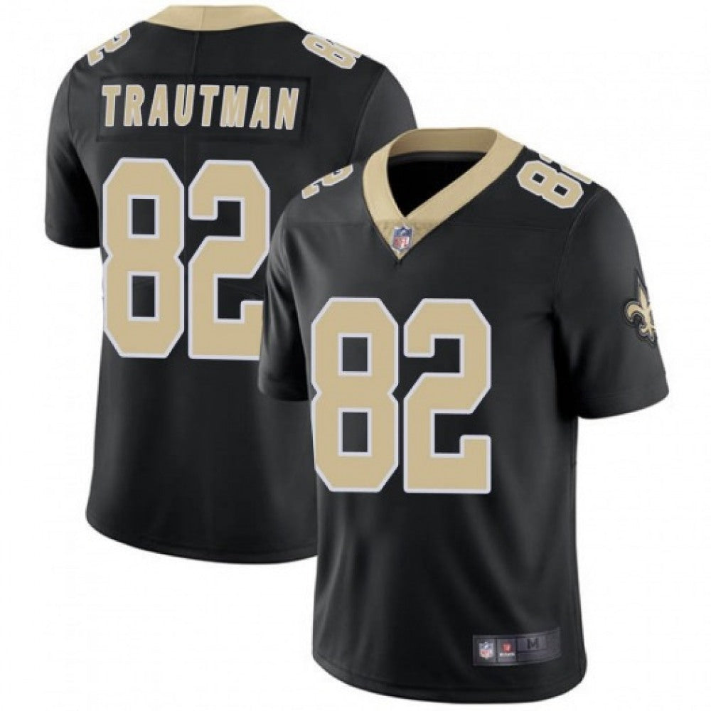 Men's New Orleans Saints #82 Adam Trautman Black Vapor Untouchable Limited Stitched Jersey 
