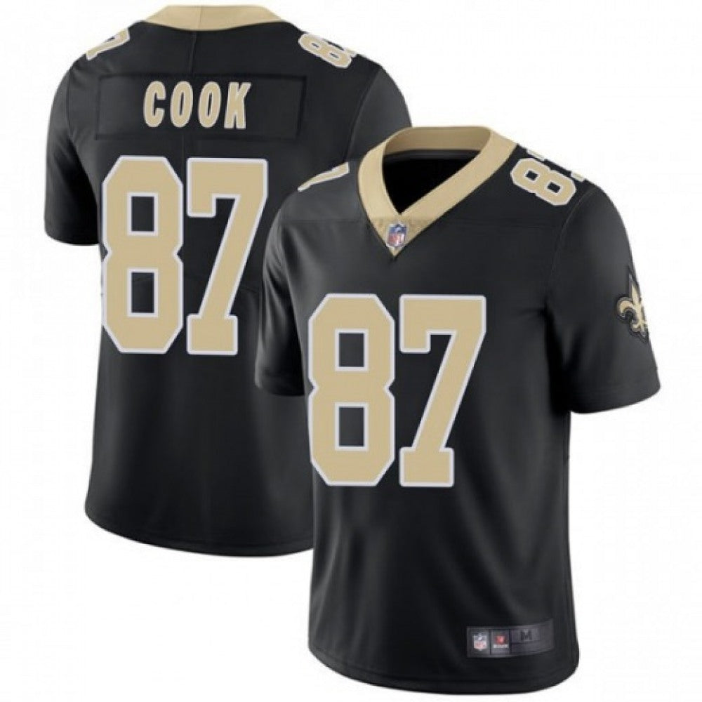 Men's New Orleans Saints #87 Jared Cook Black Vapor Untouchable Limited Stitched Jersey 
