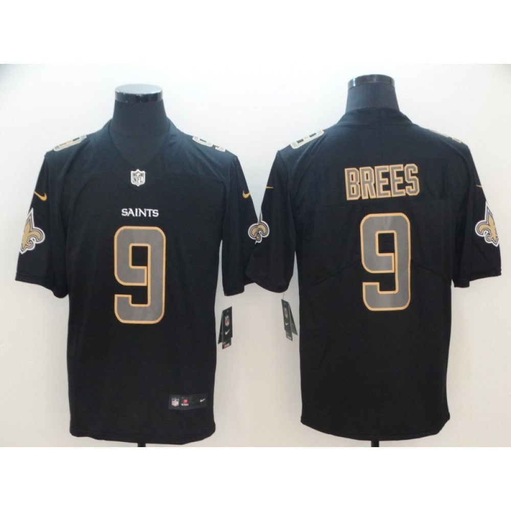 Men's New Orleans Saints #9 Drew Brees Black 2018 Impact Limited Stitched NFL Jersey 
