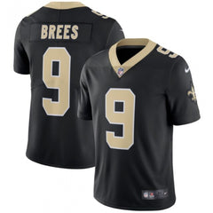 Men's New Orleans Saints #9 Drew Brees Black Stitched NFL Vapor Untouchable Limited Jersey 