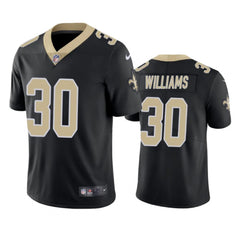 Men's New Orleans Saints #30 Jamaal Williams Black Vapor Untouchable Stitched Football Jersey 