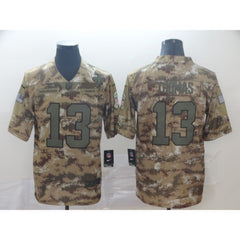 Men's New Orleans Saints #13 Michael Thomas Camo Salute To Service Limited Stitched NFL Jersey 