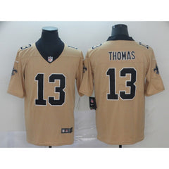 Men's New Orleans Saints #13 Michael Thomas Gold Inverted Legend Stitched NFL Jersey 
