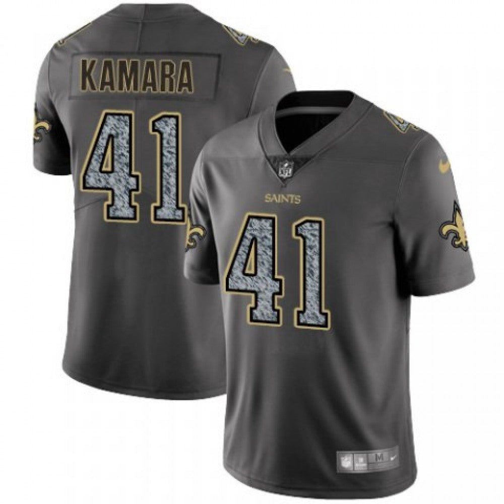 Men's New Orleans Saints #41 Alvin Kamara 2019 Gray Fashion Static Limited Stitched NFL Jersey 