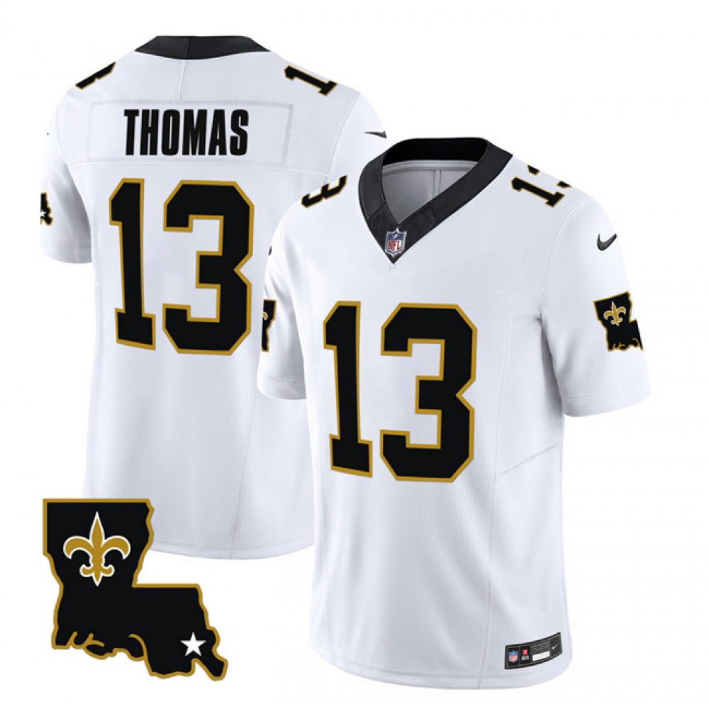 Men's New Orleans Saints #13 Michael Thomas White 2023 F.U.S.E. 1987 Legacy Vapor Stitched Jersey 