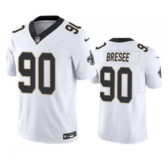 Men's New Orleans Saints #90 Bryan Bresee White 2023 F.U.S.E. Vapor Untouchable Limited Stitched Jersey 