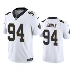 Men's New Orleans Saints #94 Cameron Jordan White 2023 F.U.S.E. Vapor Untouchable Limited Stitched Jersey 