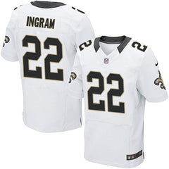 Saints #22 Mark Ingram White Men's Stitched NFL Elite Jersey 