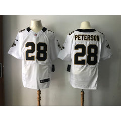 Men's New Orleans Saints #28 Adrian Peterson White 2017 Elite Stitched NFL Jersey 