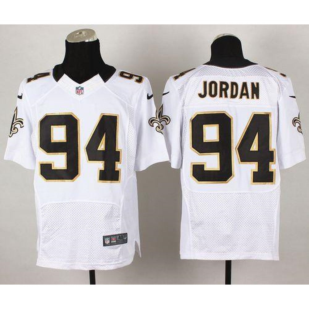 Saints #94 Cameron Jordan White Men's Stitched NFL Elite Jersey 
