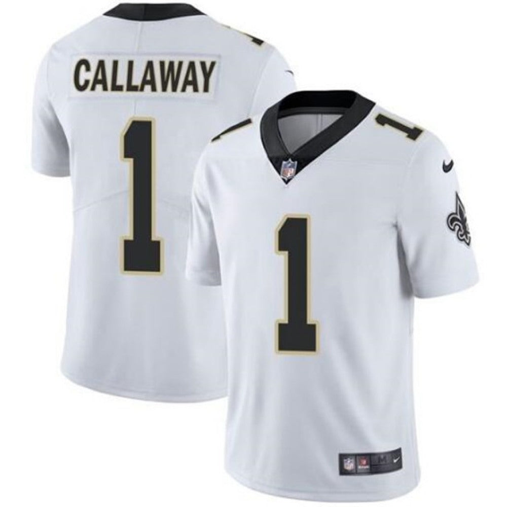 Men's New Orleans Saints #1 Marquez Callaway 2021 White Vapor Untouchable Limited Stitched Jersey 