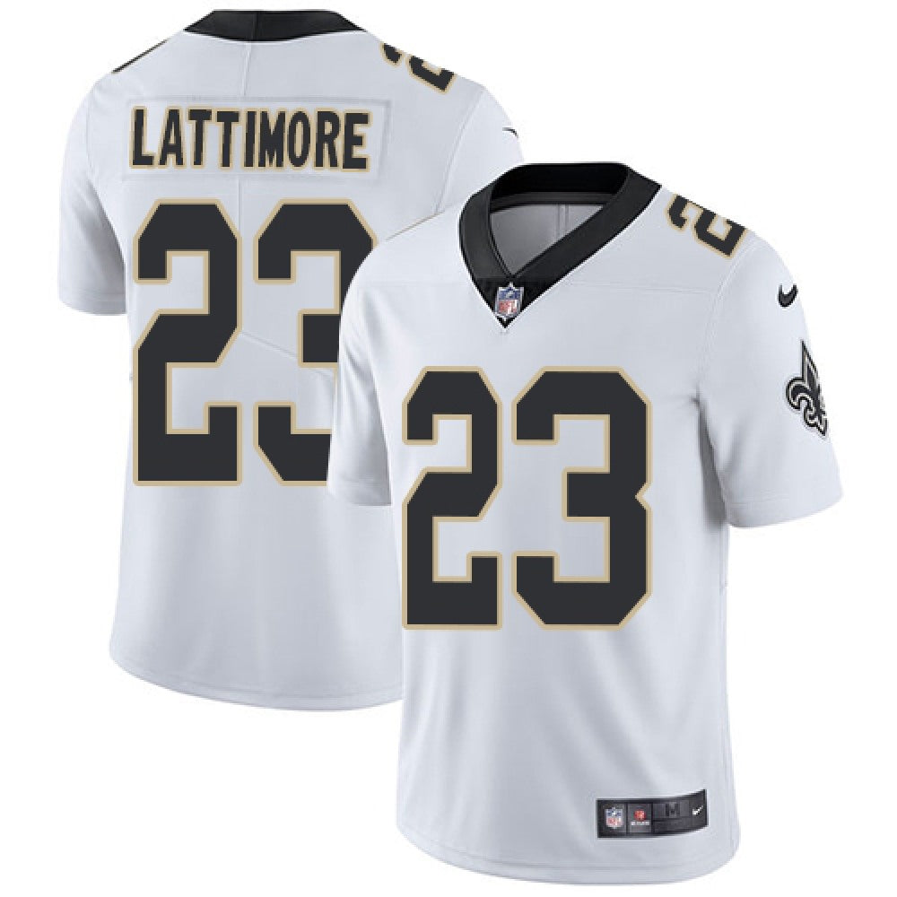 Men's New Orleans Saints #23 Marshon Lattimore White Vapor Untouchable Limited Stitched NFL Jersey 