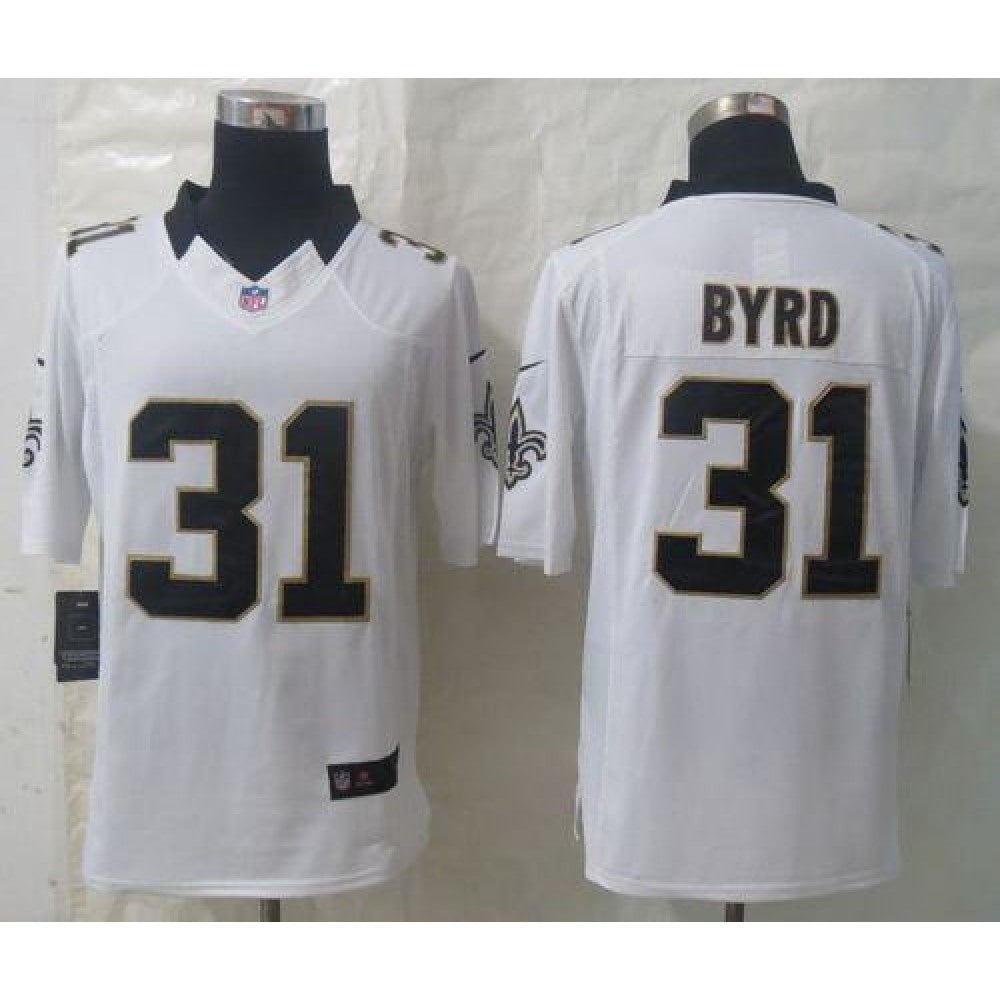 Saints #31 Jairus Byrd White Men's Stitched NFL Limited Jersey 