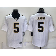 Men's New Orleans Saints #5 Jarvis Landry White Vapor Limited Stitched Jersey 