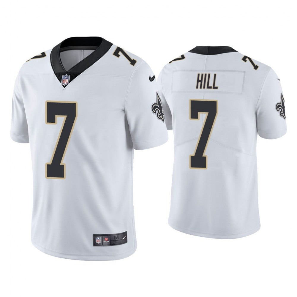 Men's New Orleans Saints #7 Taysom Hill White Vapor Untouchable Limited Stitched Jersey 