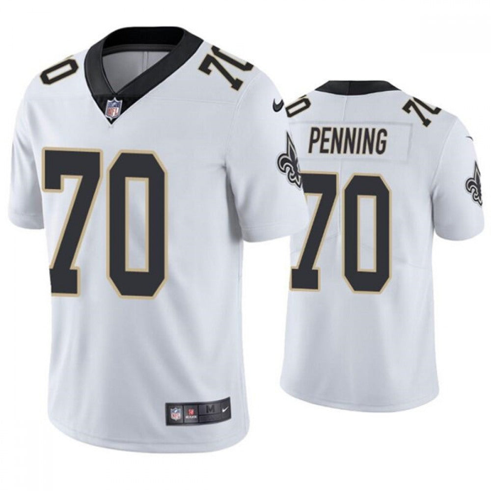 Men's New Orleans Saints #70 Trevor Penning White Vapor Limited Stitched Jersey 