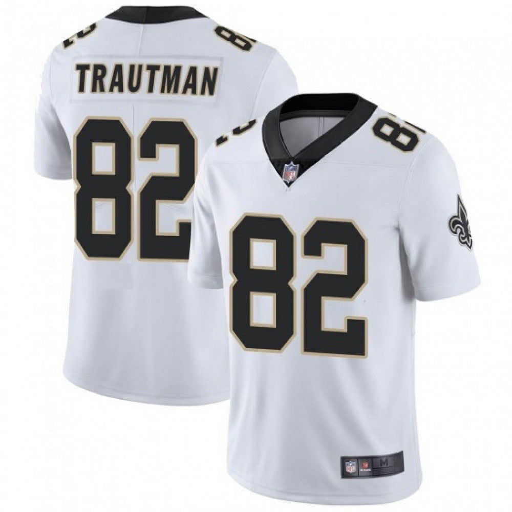 Men's New Orleans Saints #82 Adam Trautman White Vapor Untouchable Limited Stitched Jersey 