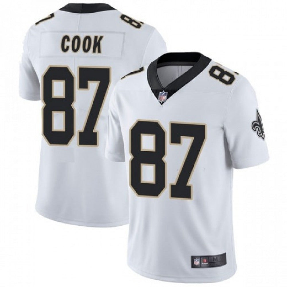 Men's New Orleans Saints #87 Jared Cook White Vapor Untouchable Limited Stitched Jersey 