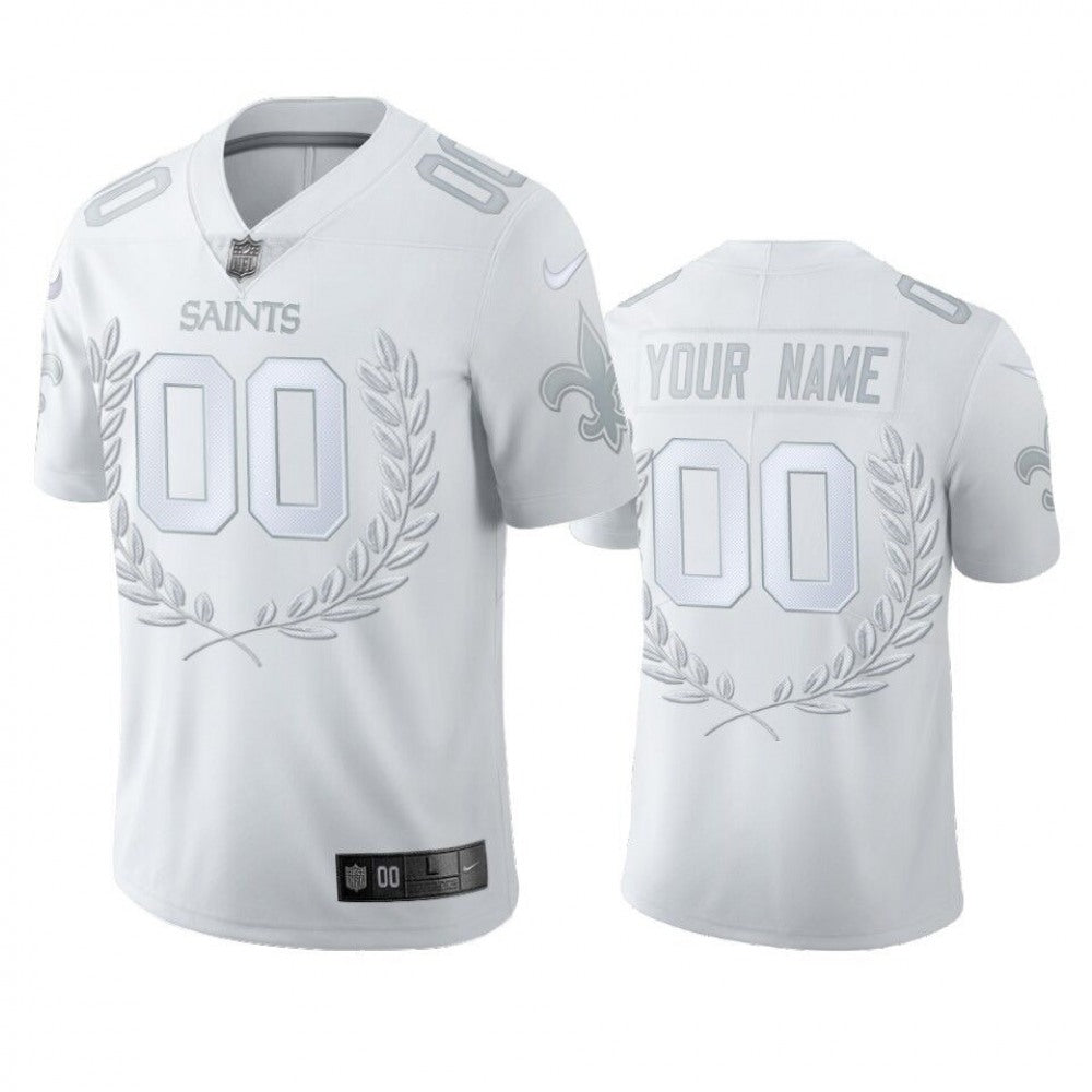 Men's New Orleans Saints White MVP Stitched Limited Jersey 