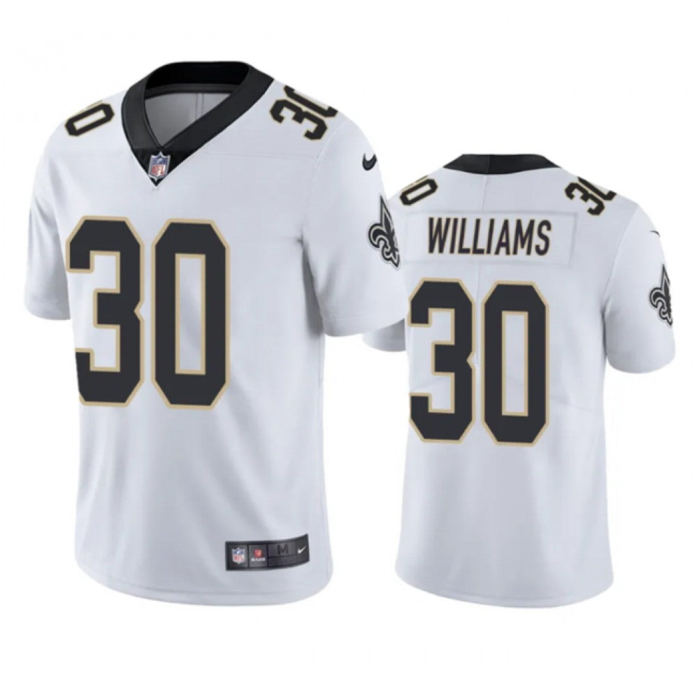 Men's New Orleans Saints #30 Jamaal Williams White Vapor Untouchable Stitched Football Jersey 