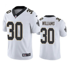 Men's New Orleans Saints #30 Jamaal Williams White Vapor Untouchable Stitched Football Jersey 