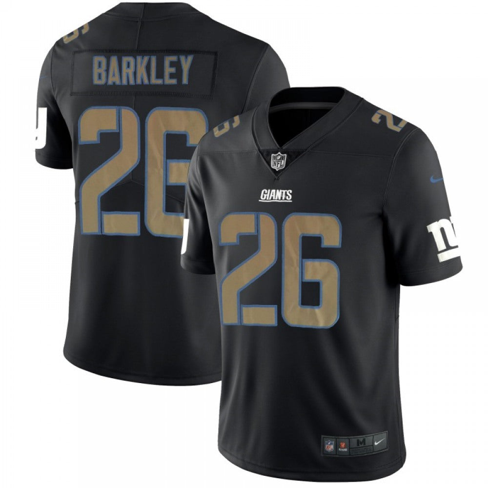 Men's New York Giants #26 Saquon Barkley Black 2018 Impact Limited Stitched NFL Jersey 