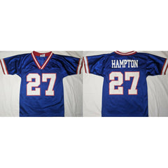 Men's New York Giants #27 Rodney Craig Hampton Blue Stitched Jersey 