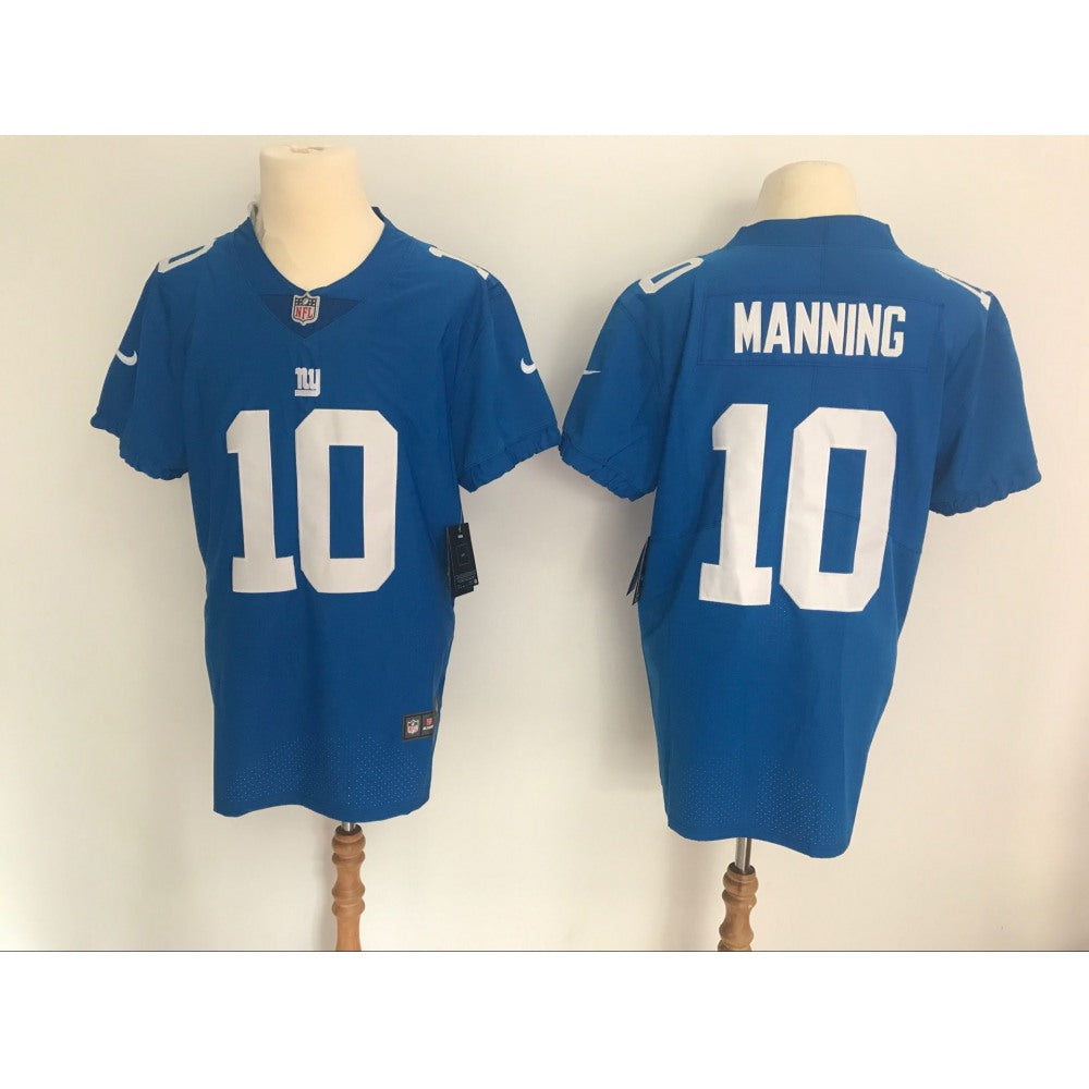 Men's New York Giants #10 Eli Manning Blue Vapor Untouchable Elite Stitched NFL Jersey 