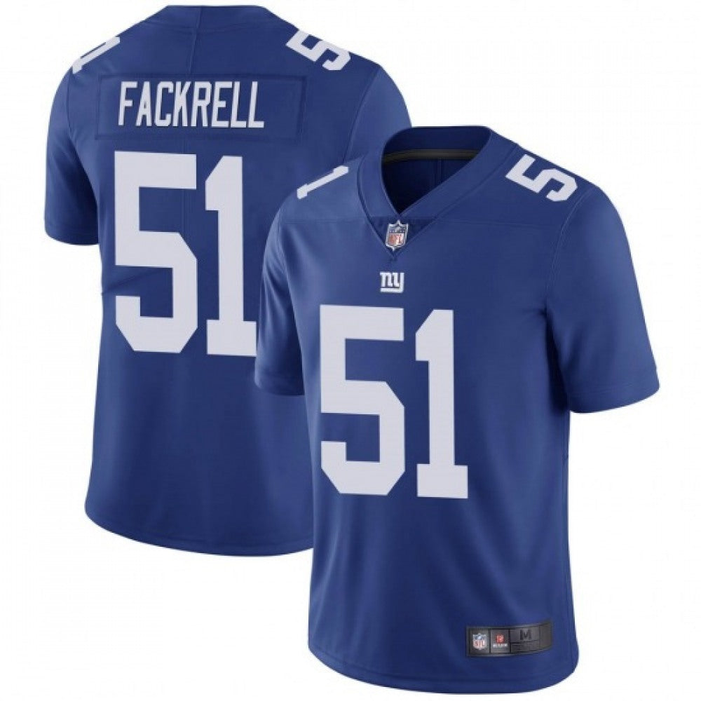 Men's New York Giants #51 Kyler Fackrell Blue Vapor Untouchable Limited Stitched Jersey 
