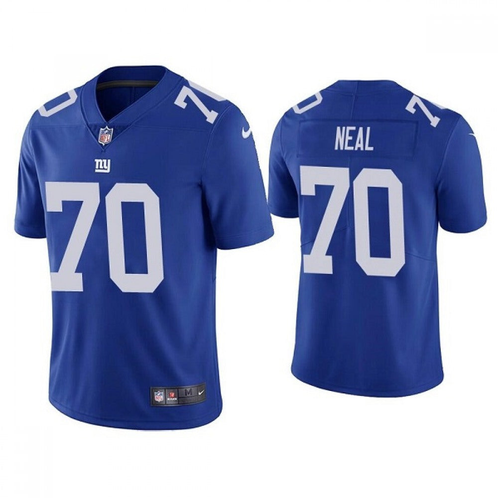 Men's New York Giants #70 Evan Neal Blue Vapor Untouchable Limited Stitched NFL Jersey 
