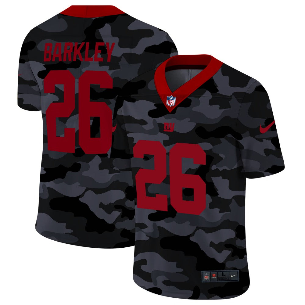 Men's New York Giants #26 Saquon Barkley 2020 Camo Limited Stitched Jersey 