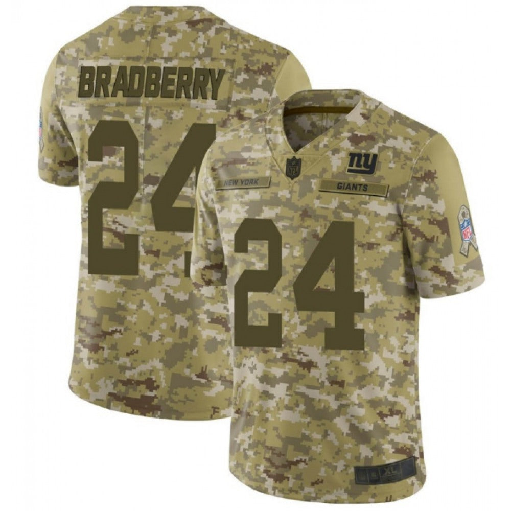 Men's New York Giants #24 James Bradberry Camo Salute To Service Limited Stitched NFL Jersey 