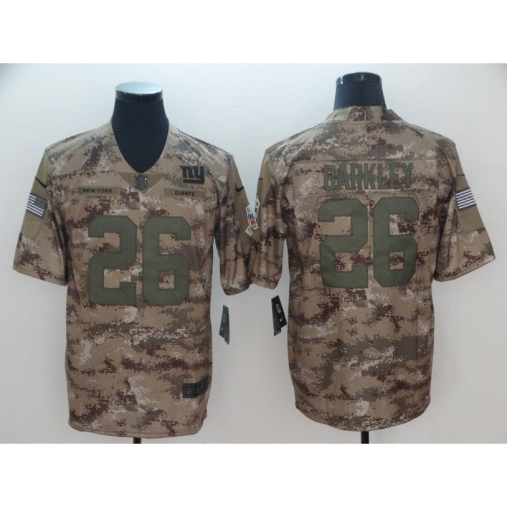 Men's New York Giants #26 Saquon Barkley 2018 Camo Salute to Service Limited Stitched NFL Jersey 