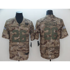 Men's New York Giants #26 Saquon Barkley 2018 Camo Salute to Service Limited Stitched NFL Jersey 