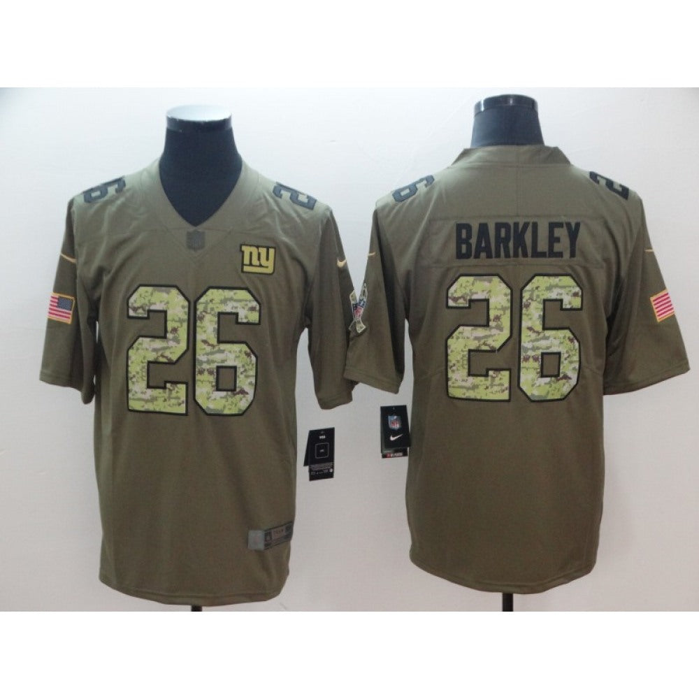 Men's New York Giants #26 Saquon Barkley 2017 Camo Salute to Service Limited Stitched NFL Jersey 